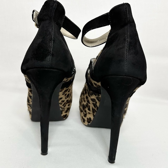 Colin Stuart Leopard Print Platform Heels Mary Jane Stiletto Pumps‎ Women’s 10 - Picture 7 of 11